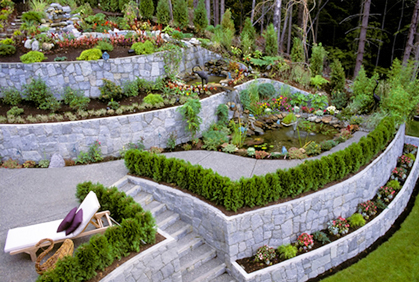 Pictures of landscape retaining wall designs ideas and photos